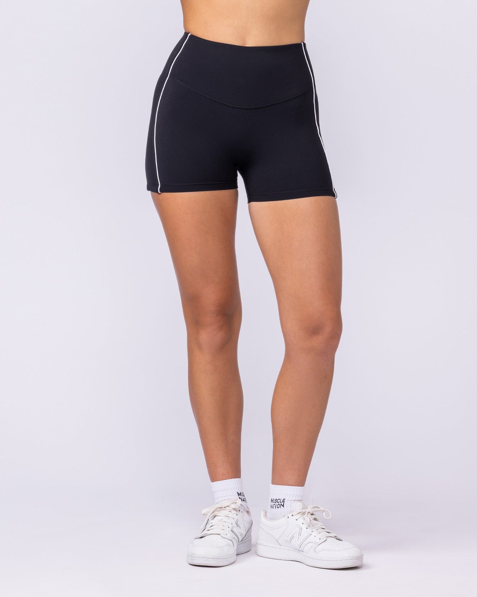 Haze Shorty Shorts - Black-Shorts-XXS-1125124BLK-XXS-MNAPPRL46047-4-Muscle Nation