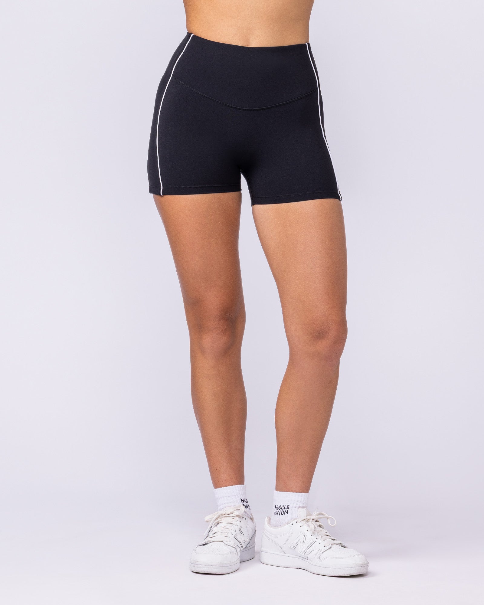 Haze Shorty Shorts - Black-Shorts-XXS-1125124BLK-XXS-MNAPPRL46047-4-Muscle Nation
