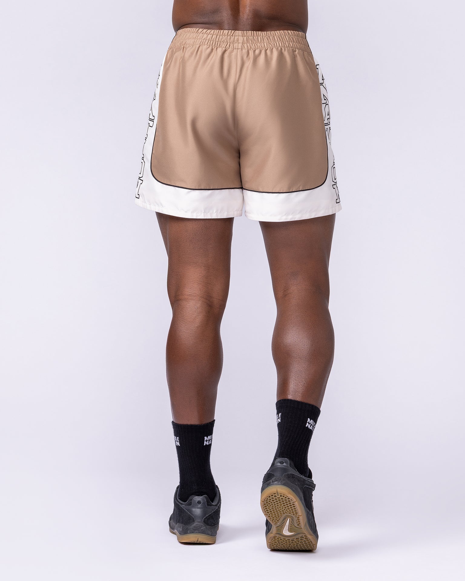 Headliner 5" Shorts - Tan-Shorts-S-112556TAN-S-MNAPPRL47418-6-Muscle Nation