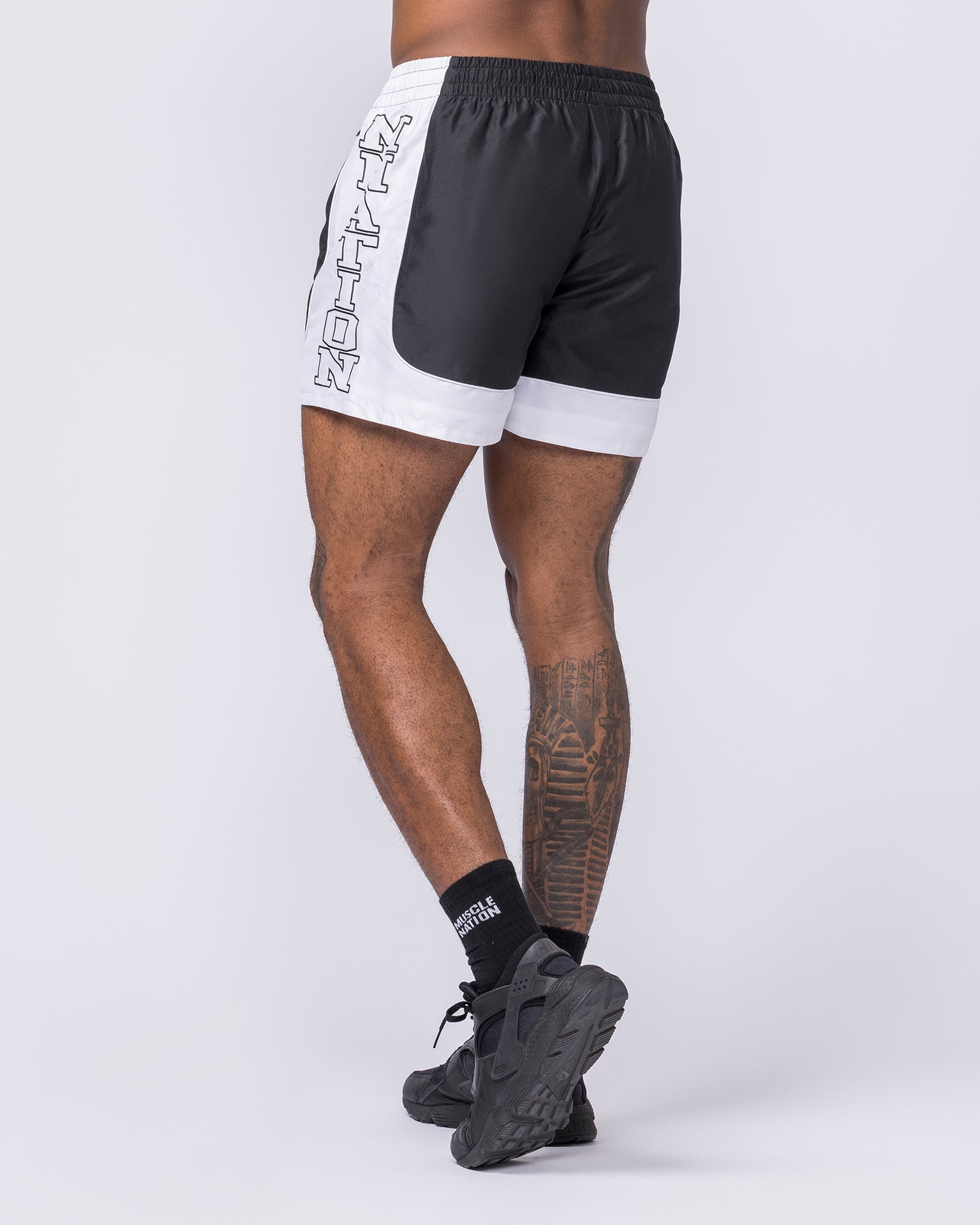 Headliner 5" Shorts - Black-Shorts-S-112556BLK-S-MNAPPRL47411-3-Muscle Nation