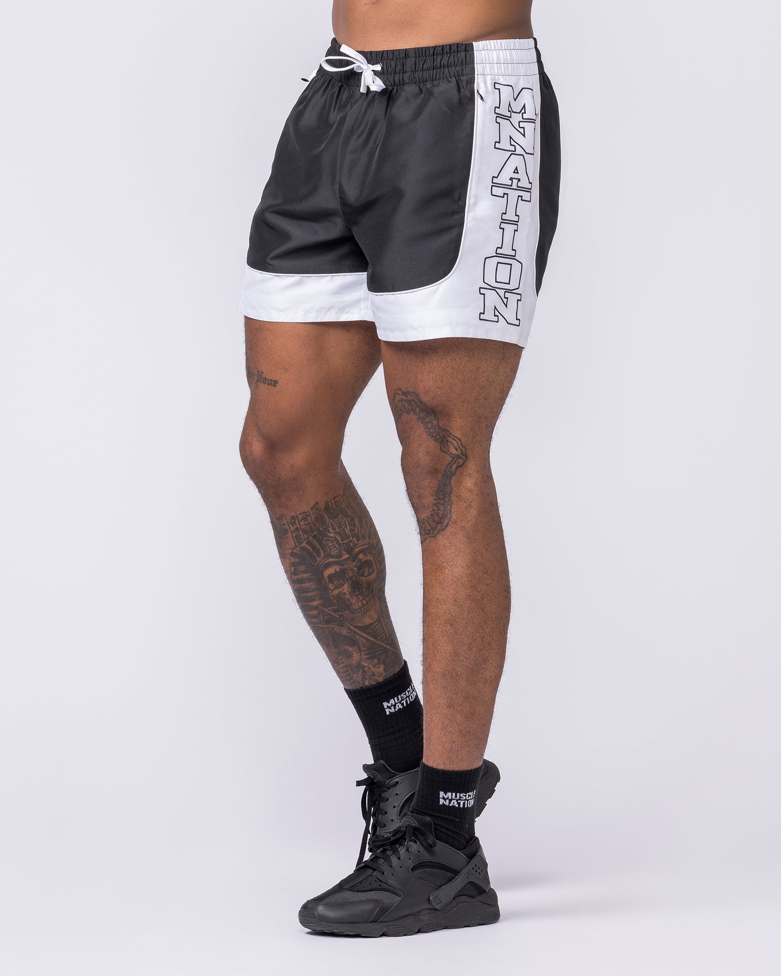 Headliner 5" Shorts - Black-Shorts-S-112556BLK-S-MNAPPRL47411-5-Muscle Nation