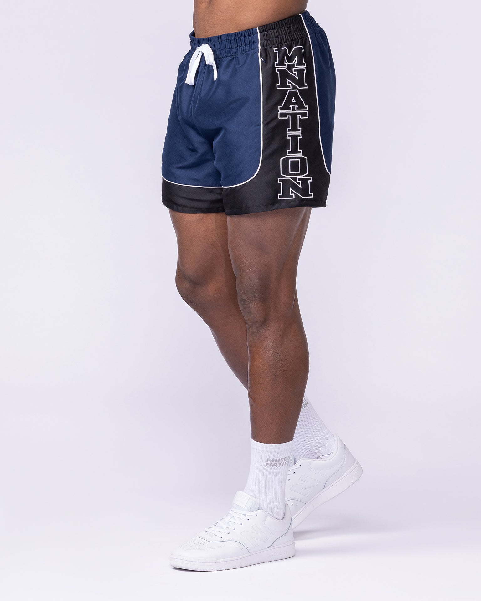 Headliner 5" Shorts - Navy-Shorts-S-112556NAVY-S-MNAPPRL47404-4-Muscle Nation