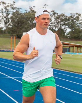 Ventilation Tank - White-Singlets & Tanks-S-062107WHT-S-MNAPPRL11650-1-Muscle Nation