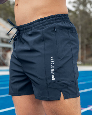 Streamline Training 3" Shorts - Navy-Shorts-S-1124118NAVY-S-MNAPPRL35354-1-Muscle Nation