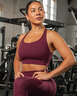 Unrivalled Moulded Bra - Sangria-Sports Bras-XS-022502SGRA-XS-MNAPPRL40600-1-Muscle Nation