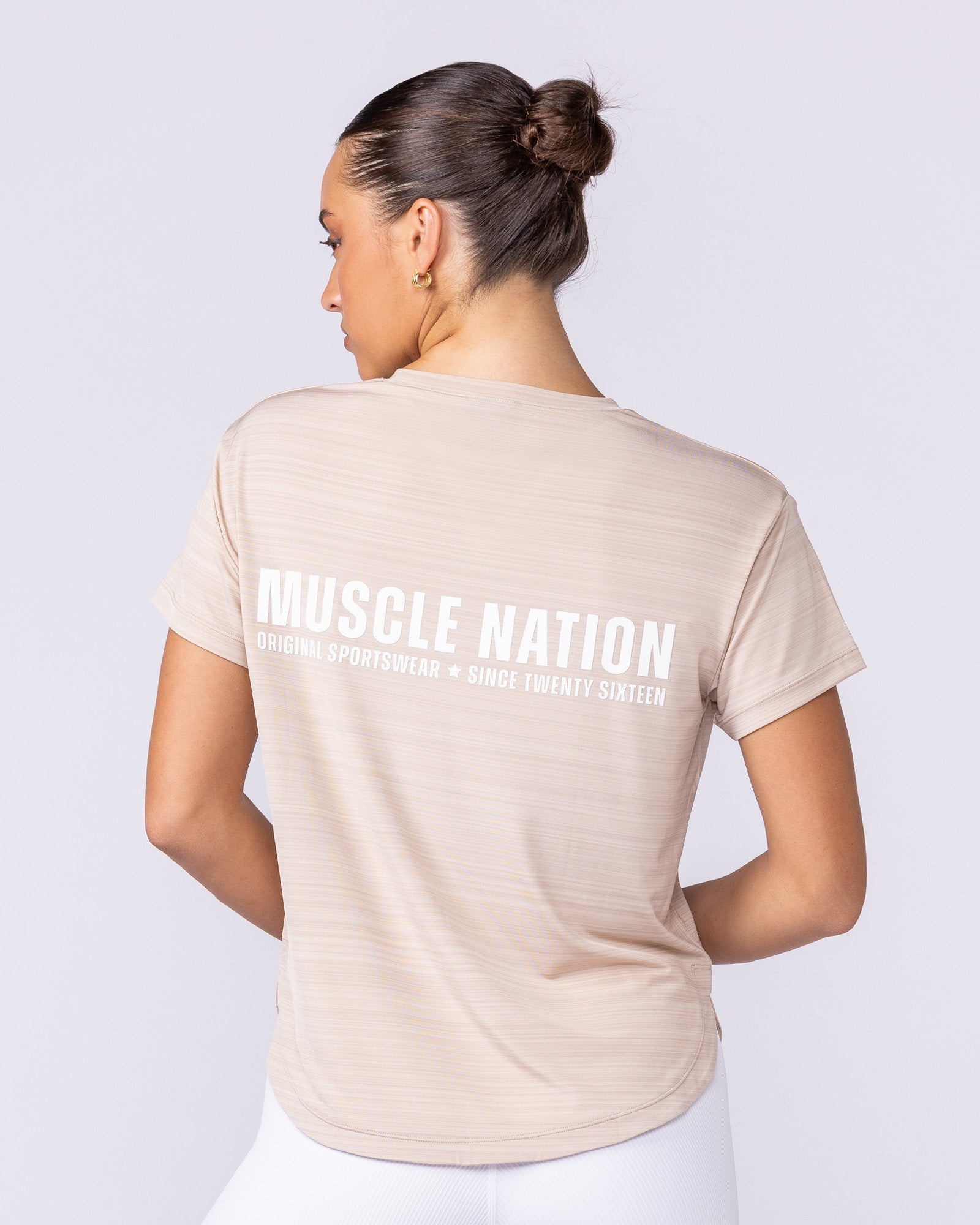 Ignite Training Tee - Sand-T-Shirts-XXS-1125131SAND-XXS-MNAPPRL45165-1-Muscle Nation
