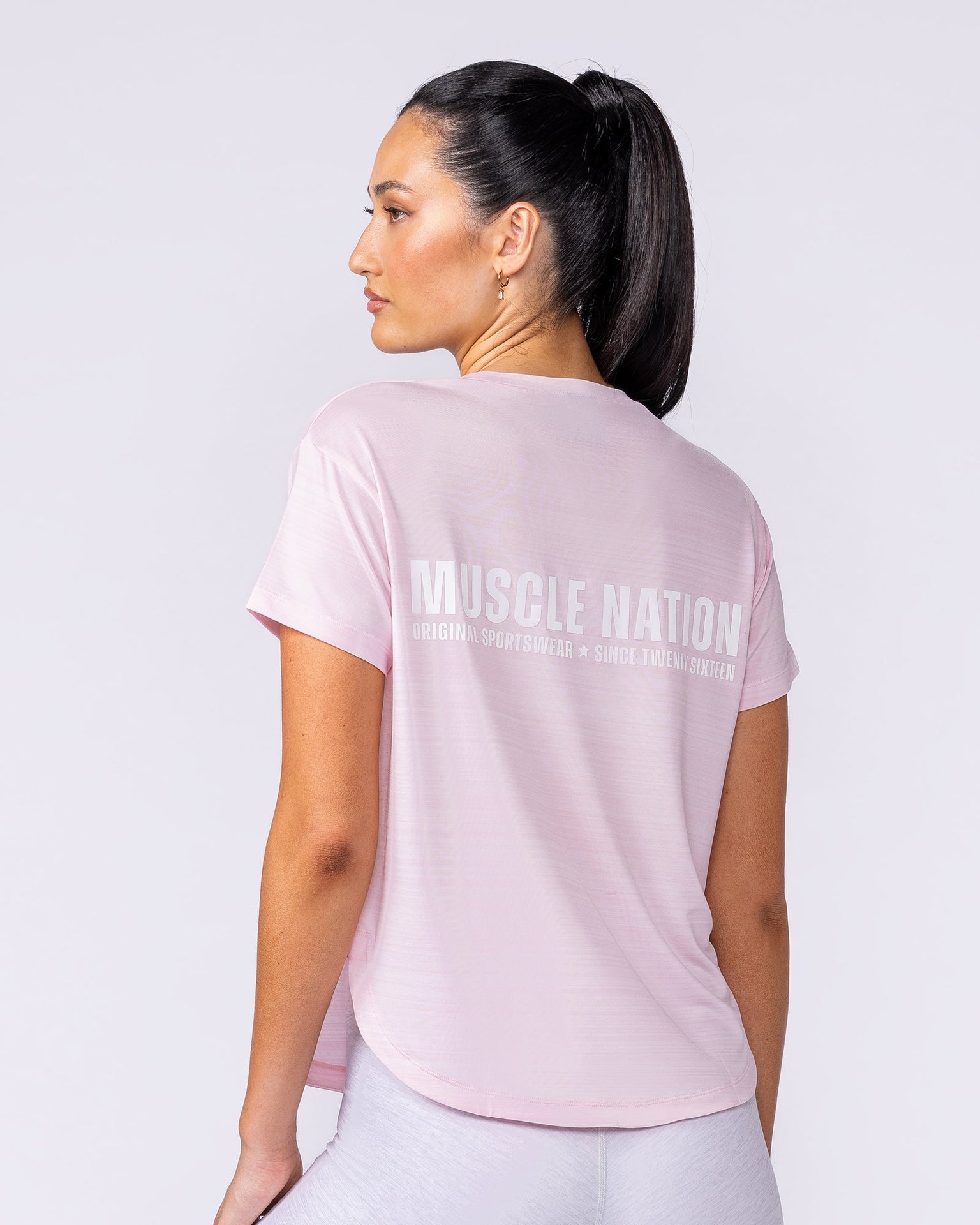 Ignite Training Tee - Soft Pink-T-Shirts-XXS-1125131SFTP-XXS-MNAPPRL45174-2-Muscle Nation