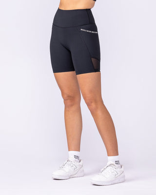 Illusion Signature Pocket Bike Shorts - Black-Shorts-XXS-112529BLK-XXS-MNAPPRL44943-2-Muscle Nation