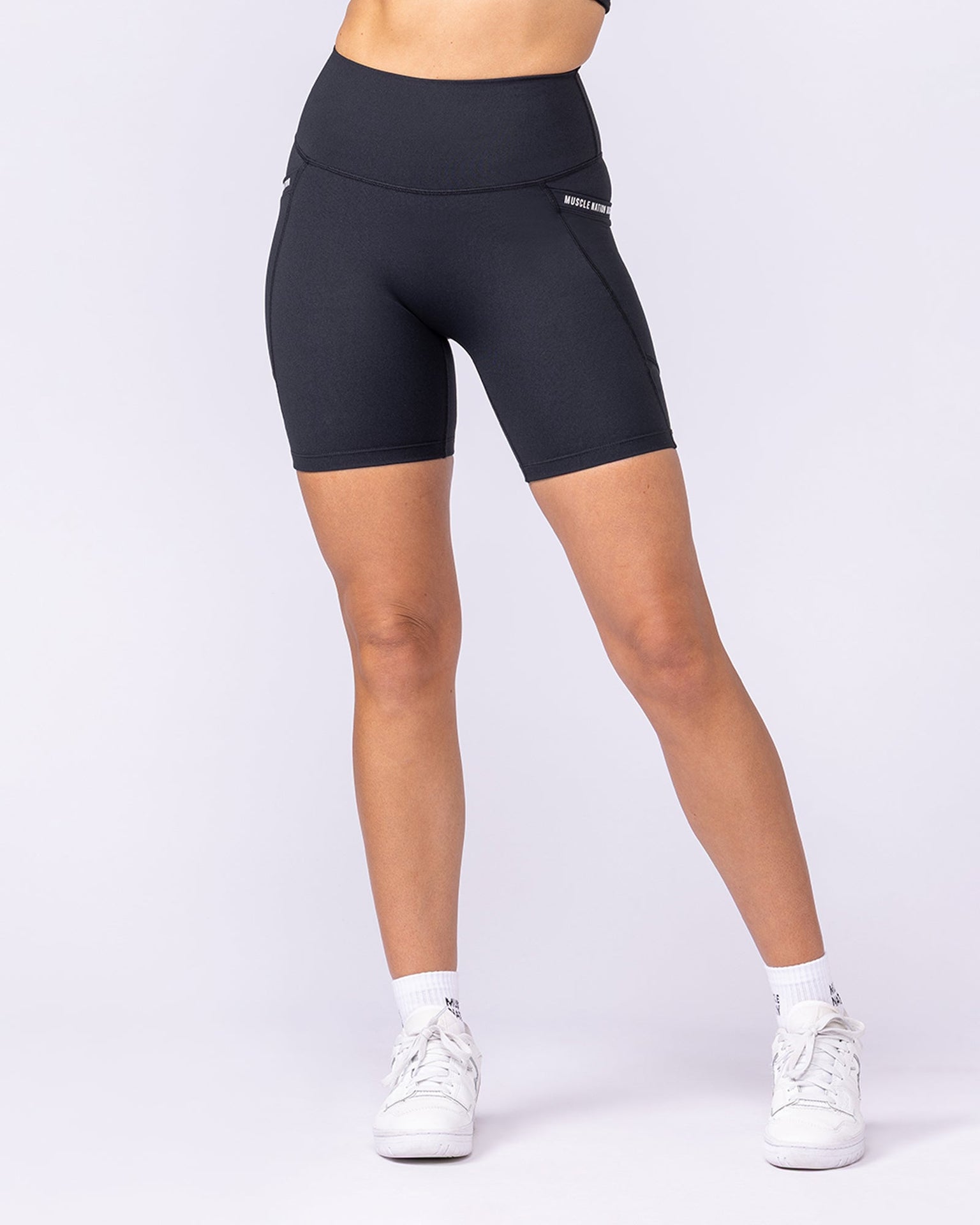 Illusion Signature Pocket Bike Shorts - Black-Shorts-XXS-112529BLK-XXS-MNAPPRL44943-4-Muscle Nation