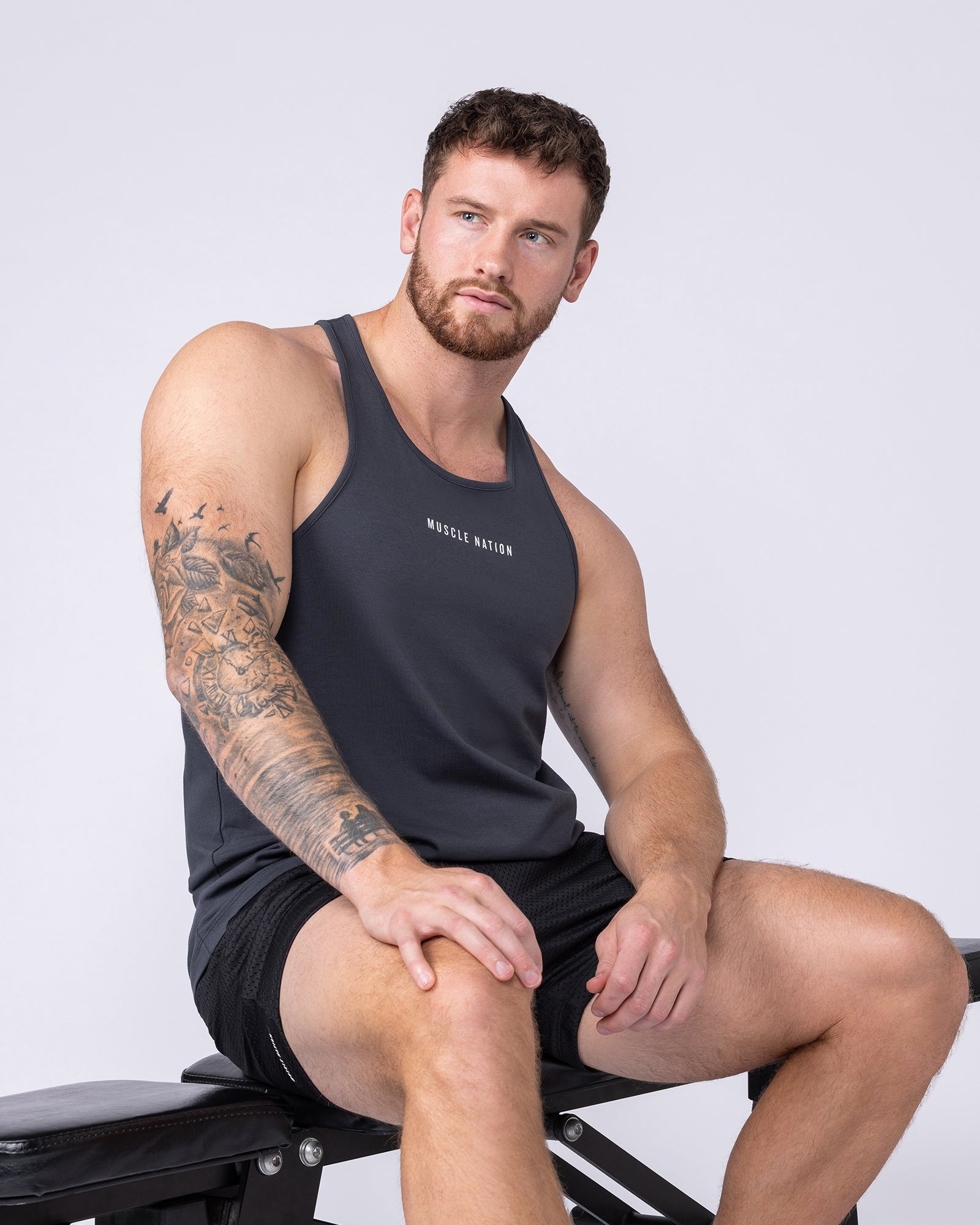 Infinite Y Back Singlet - Thunder-Singlets & Tanks-S-072301THNDR-S-MNAPPRL25380-3-Muscle Nation