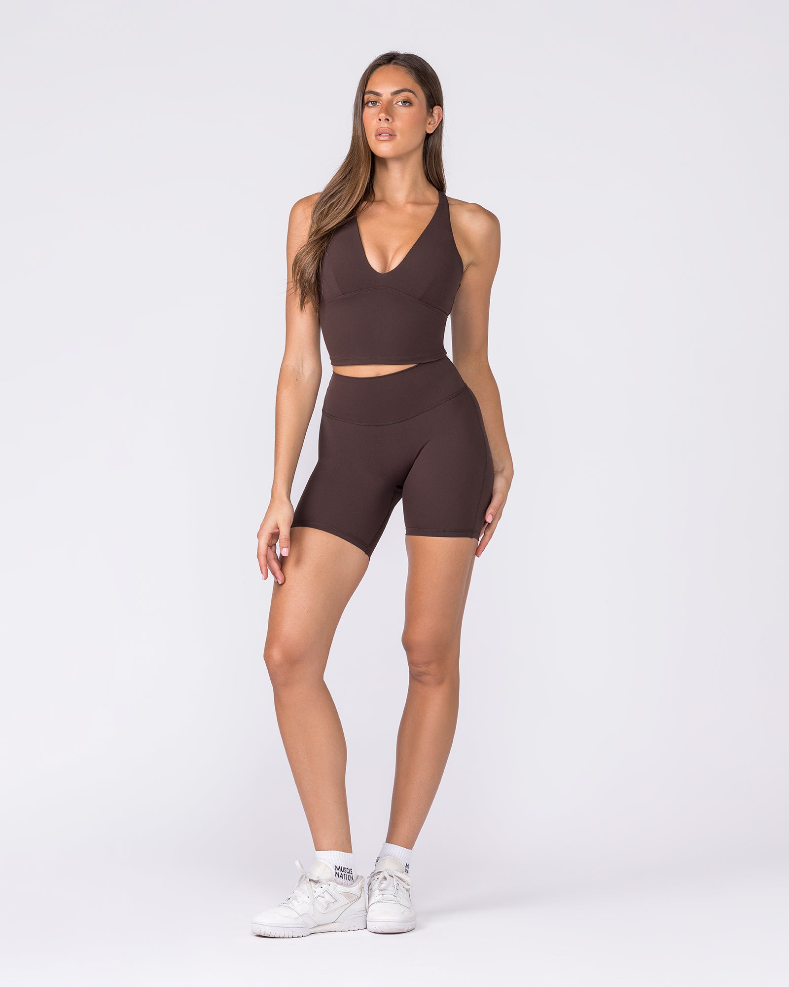 Influence Bra Tank - Cocoa-Singlets & Tanks-XS-032607COCOA-XS-MNAPPRL49103-6-Muscle Nation