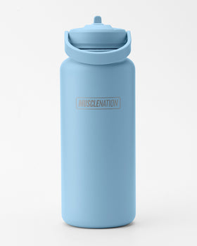1L Insulated Water Bottle - Steel Blue-Accessories-Steel Blue-ACC022561STLBL-ONE-MNAPPRL42425-1-Muscle Nation