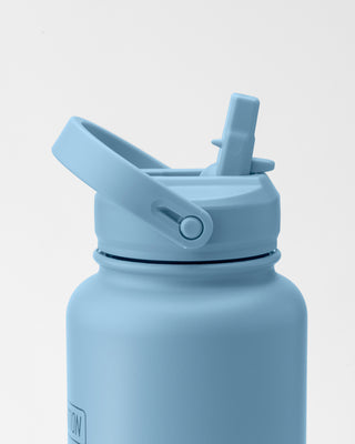 1L Insulated Water Bottle - Steel Blue-Accessories-Steel Blue-ACC022561STLBL-ONE-MNAPPRL42425-2-Muscle Nation