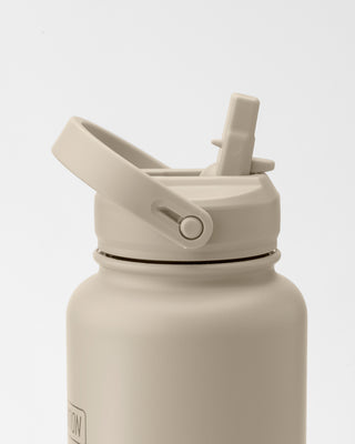 1L Insulated Water Bottle - Stone-Accessories-Stone-ACC022561STONE-ONE-MNAPPRL42424-2-Muscle Nation