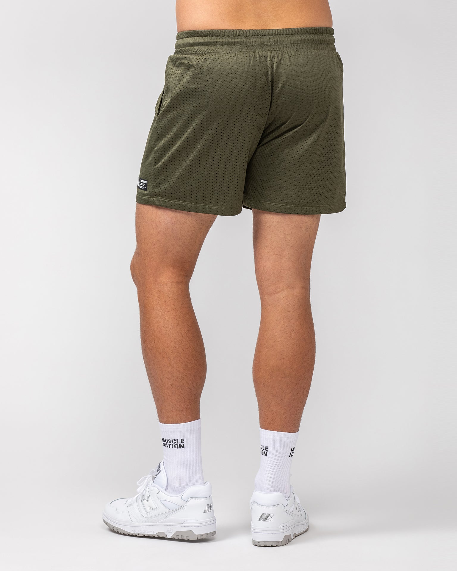 Lay Up 3.5" Shorts - Dark Khaki-Shorts-S-052404DKHAKI-S-MNAPPRL31853-5-Muscle Nation