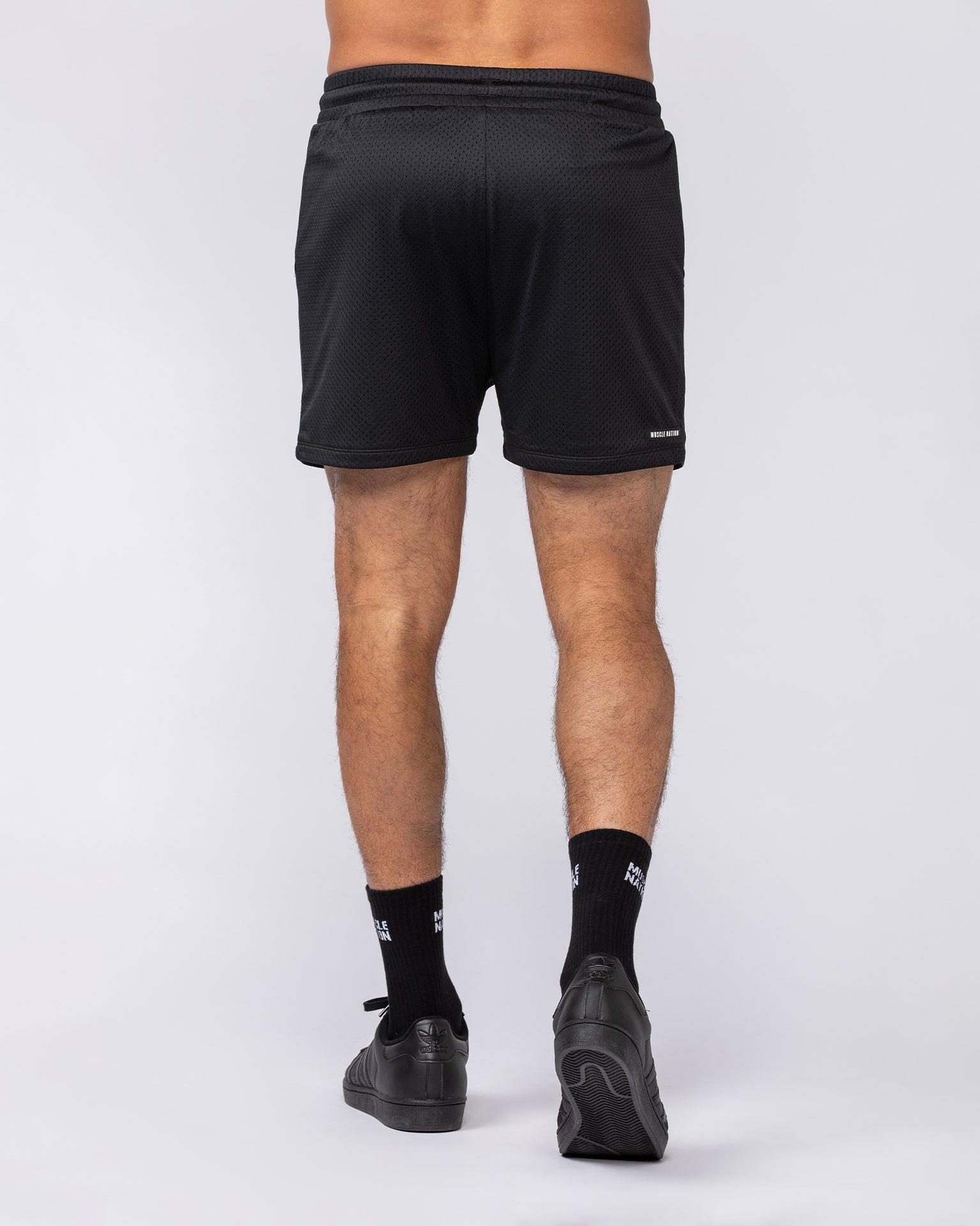 Lay Up 3.5" Shorts - Black-Shorts-S-072348BLK-S-MNAPPRL25618-4-Muscle Nation