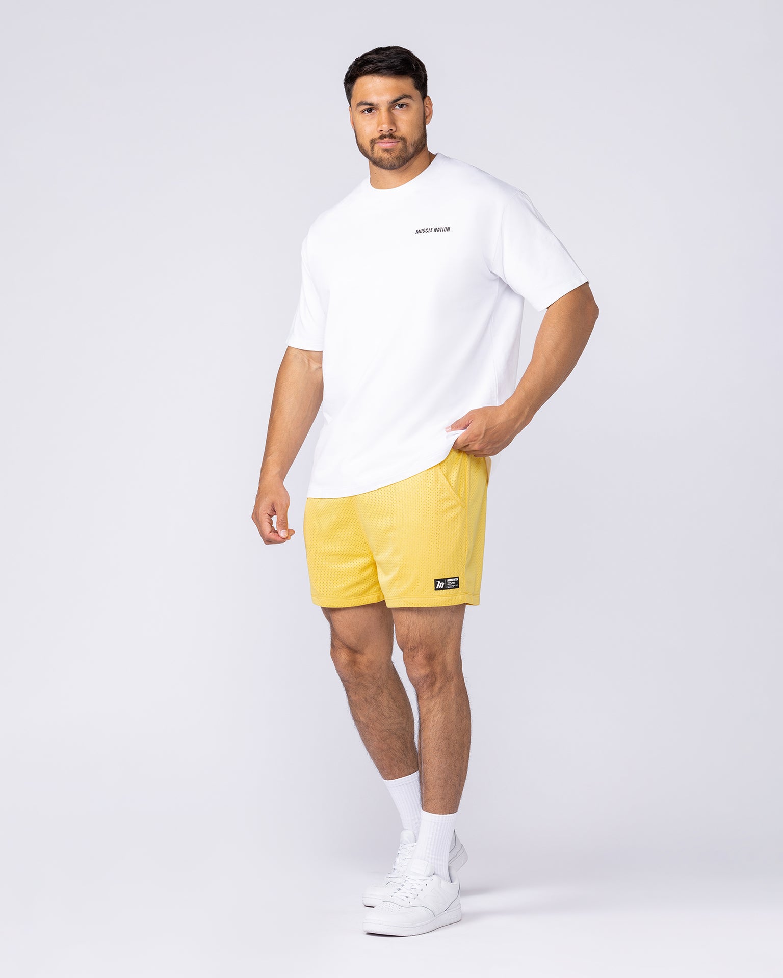 Lay Up 3.5" Shorts - Honeycomb-Shorts-S-112553HYCB-S-MNAPPRL47004-6-Muscle Nation