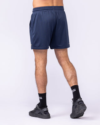 Lay Up 3.5" Shorts - Navy-Shorts-S-112553NAVY-S-MNAPPRL47011-1-Muscle Nation