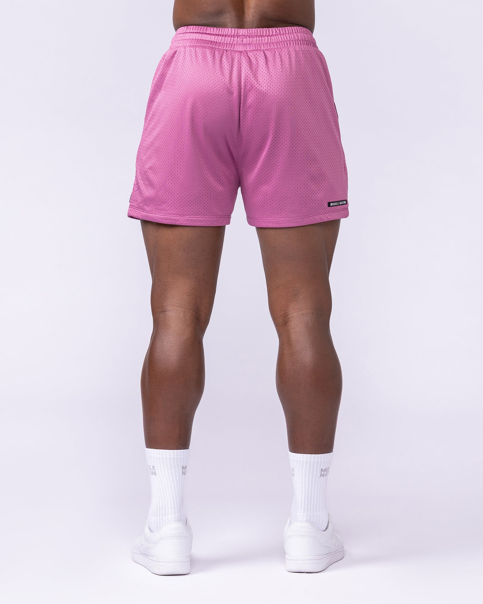 Lay Up 3.5" Shorts - Wild Rose-Shorts-S-112553WDRS-S-MNAPPRL46997-4-Muscle Nation