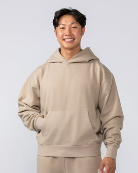 Lee Lem Cropped Hoodie - Washed Tuffet-Jumpers & Hoodies-XS-022545WSHTFFT-XS-MNAPPRL40950-1-Muscle Nation