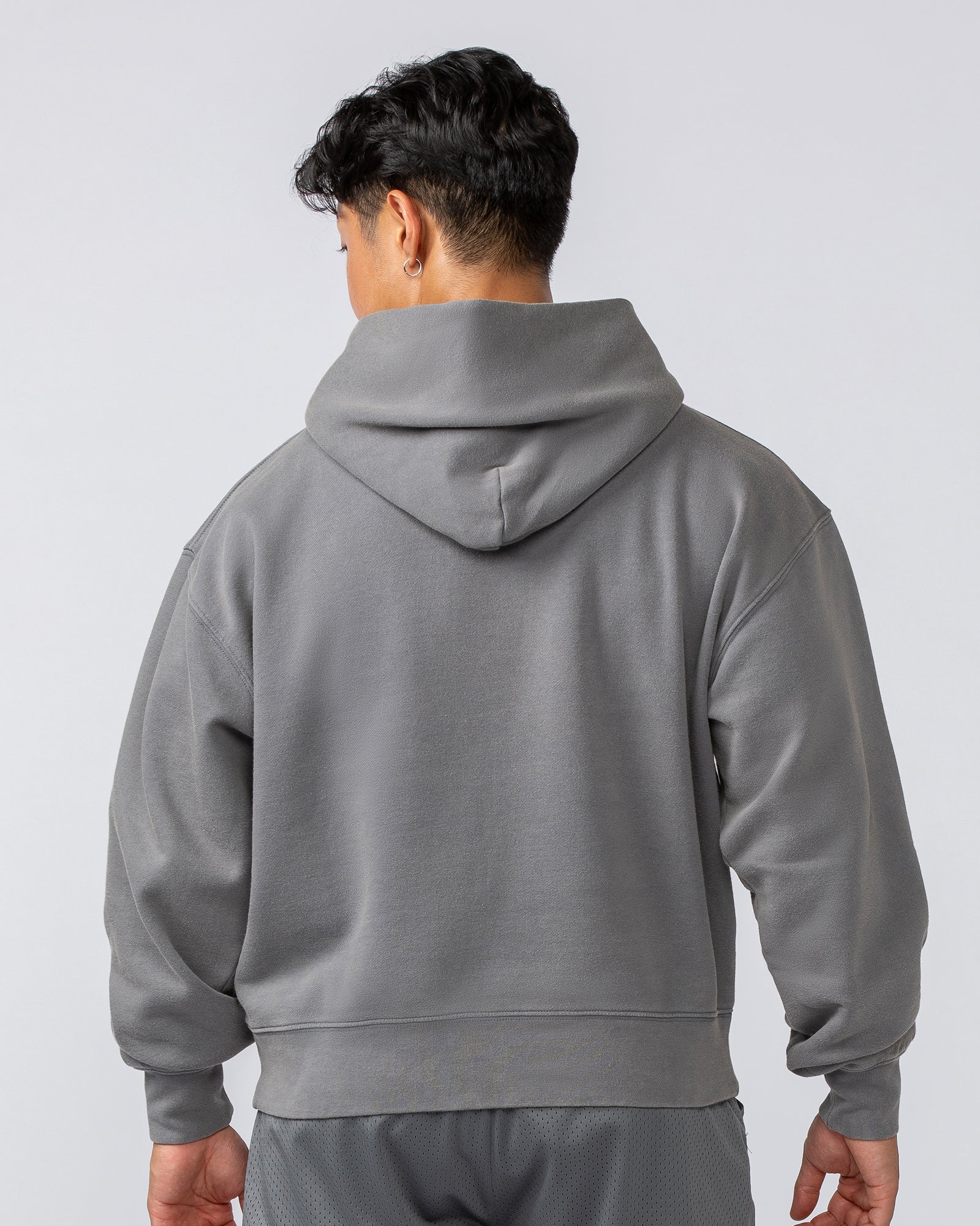 Lee Lem Cropped Hoodie - Washed Platinum Grey-Jumpers & Hoodies-XS-022545WSHPGREY-XS-MNAPPRL40958-6-Muscle Nation