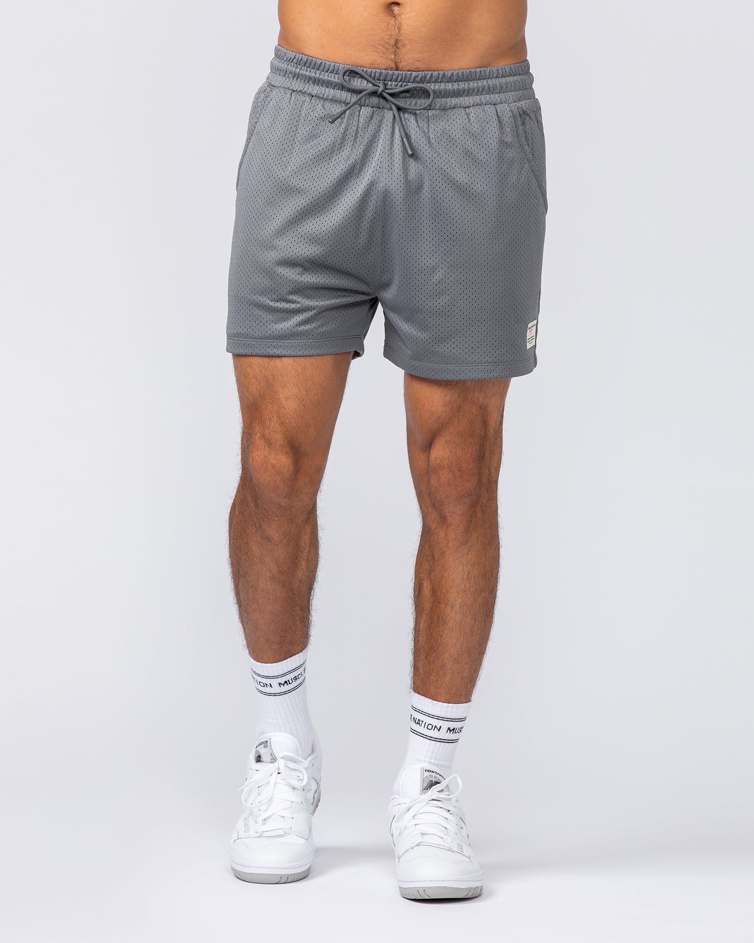Lee Lem Lay Up 3.5" Shorts - Platinum Grey-Shorts-S-022544PLGREY-S-MNAPPRL40975-3-Muscle Nation