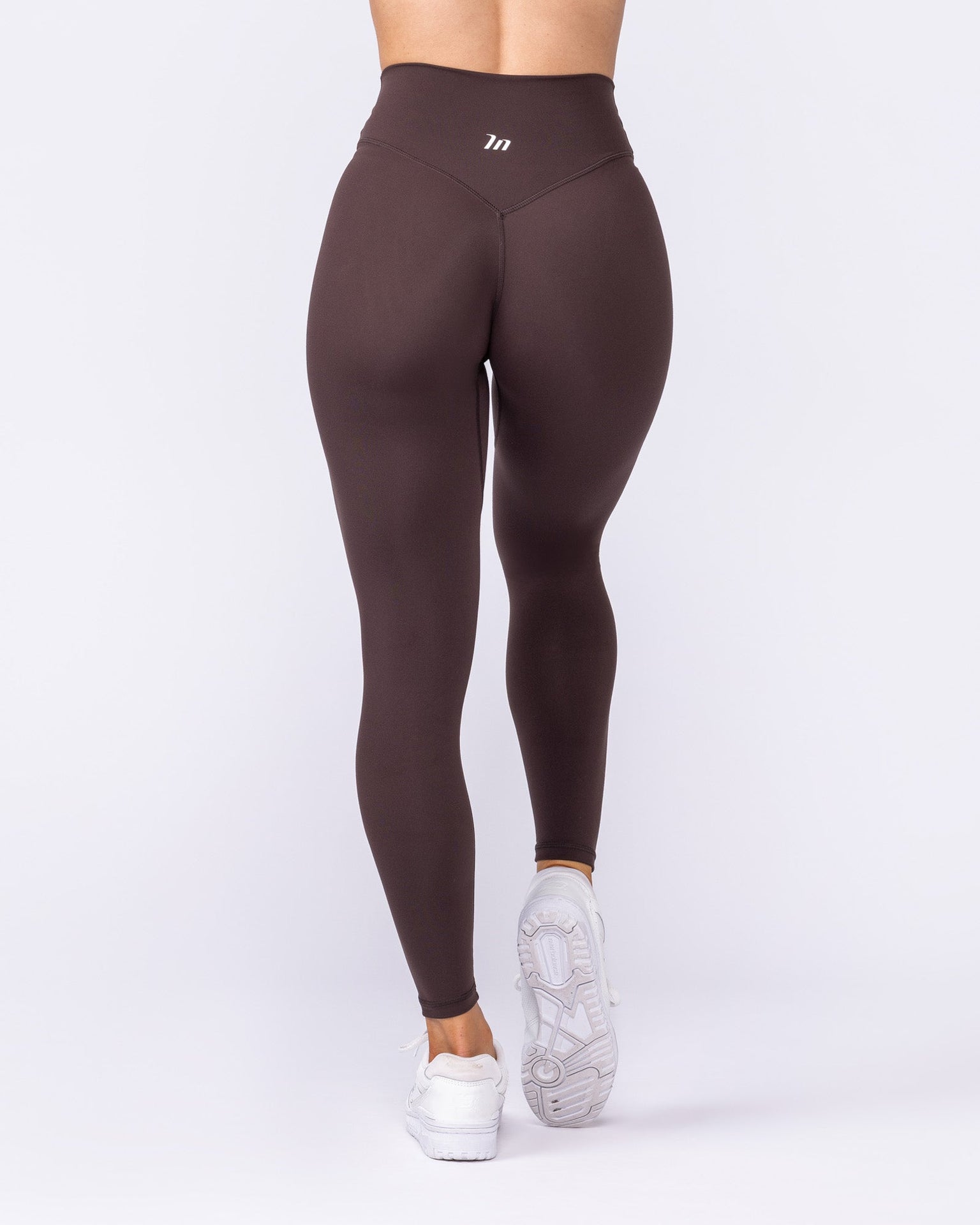 Liberty Zero Rise Ankle Length Leggings - Cocoa-Leggings-XXS-042534COCOA-XXS-MNAPPRL41667-4-Muscle Nation