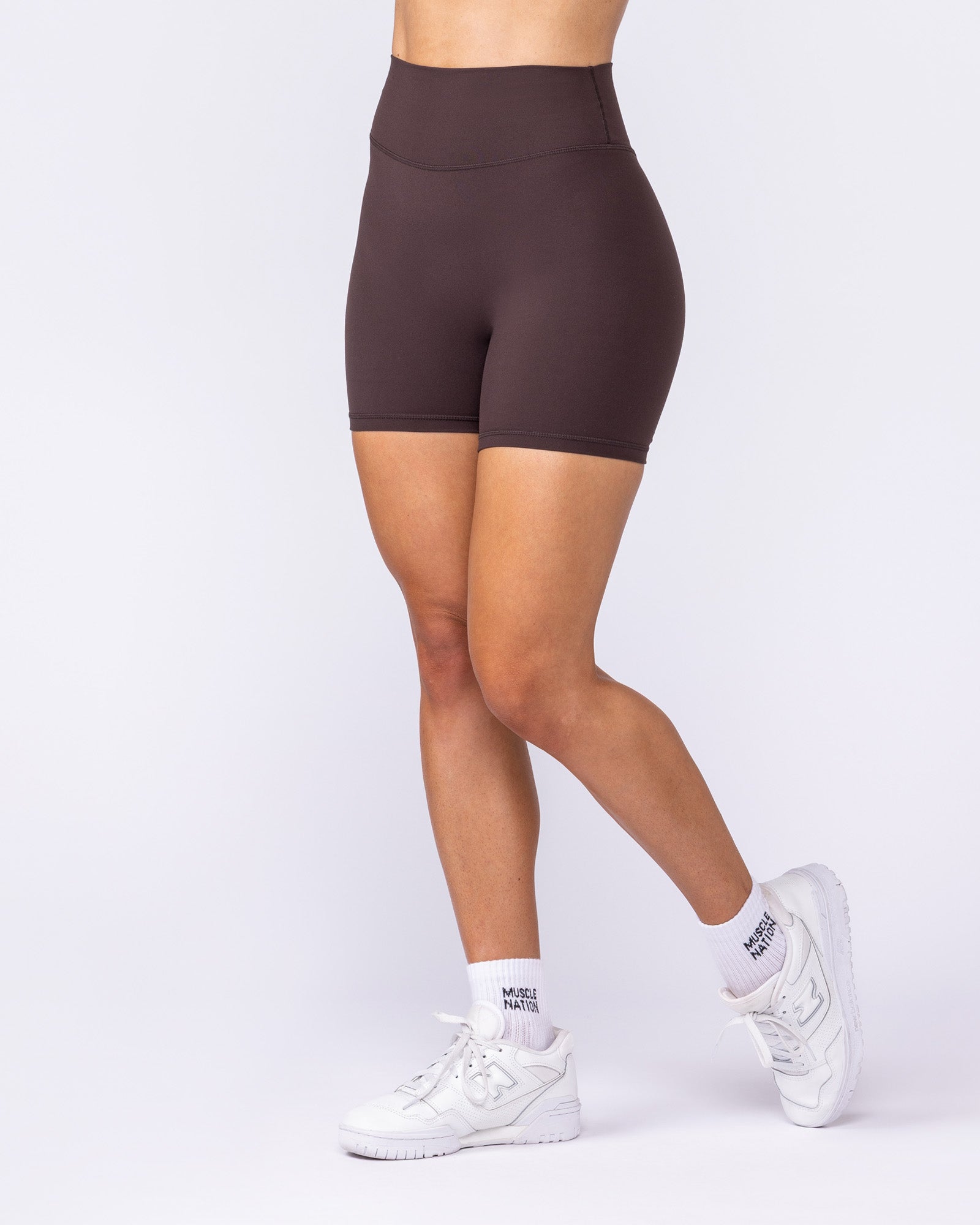 Liberty Zero Rise Bike Shorts - Cocoa-Shorts-XXS-042533COCOA-XXS-MNAPPRL41640-2-Muscle Nation