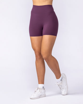 Liberty High Rise Midway Shorts Cranberry - Muscle Nation women's gym shorts, view 2