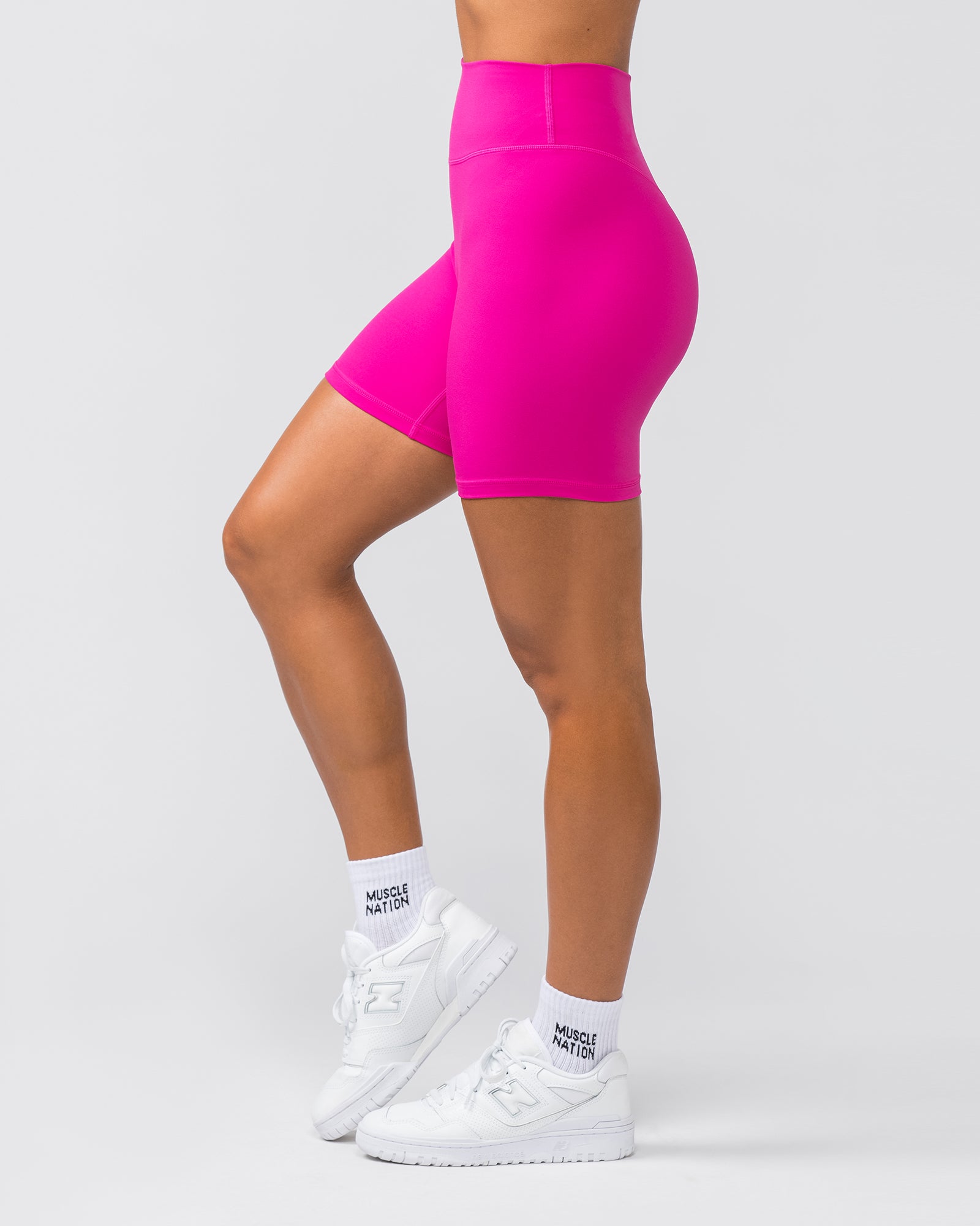 Liberty Zero Rise Bike Shorts - Pink Crush-Shorts-XXS-072321PNKCRS-XXS-MNAPPRL31187-3-Muscle Nation