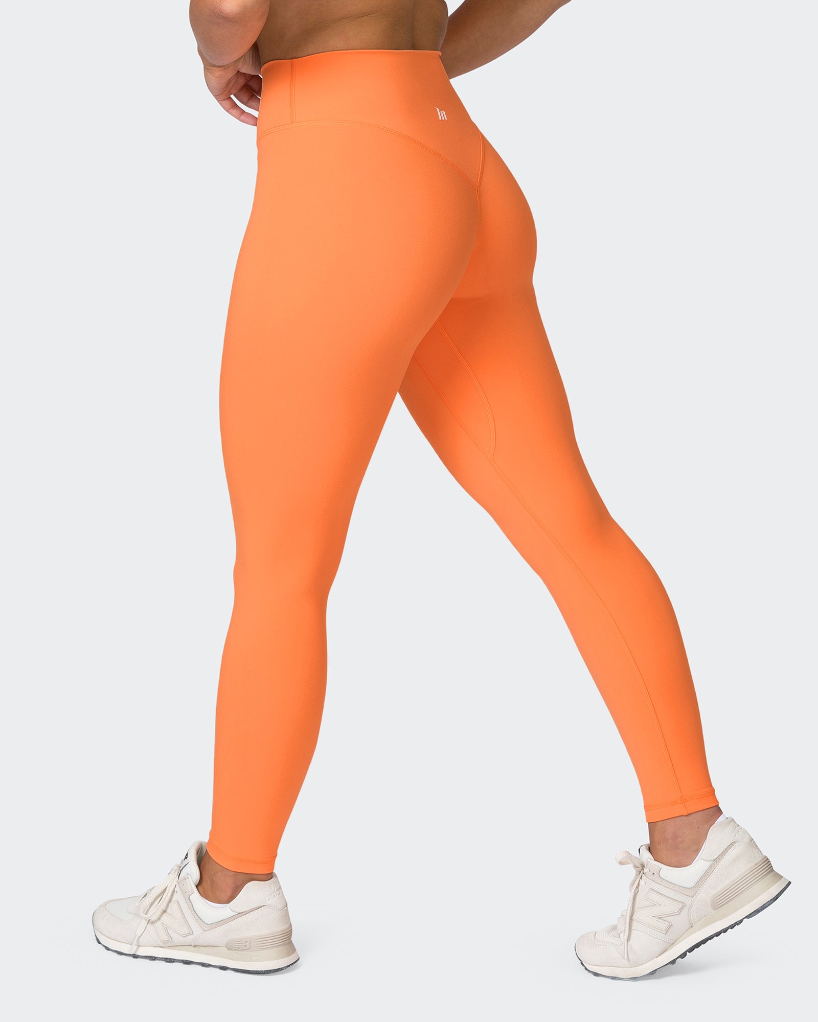 Liberty Zero Rise Ankle Length Leggings - Papaya-Leggings-XXS-072322PAPAYA-XXS-MNAPPRL25868-1-Muscle Nation