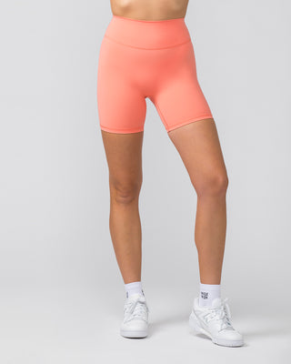 Liberty Zero Rise Bike Shorts - Peach Pink-Shorts-XXS-052416PEAPIK-XXS-MNAPPRL31316-2-Muscle Nation