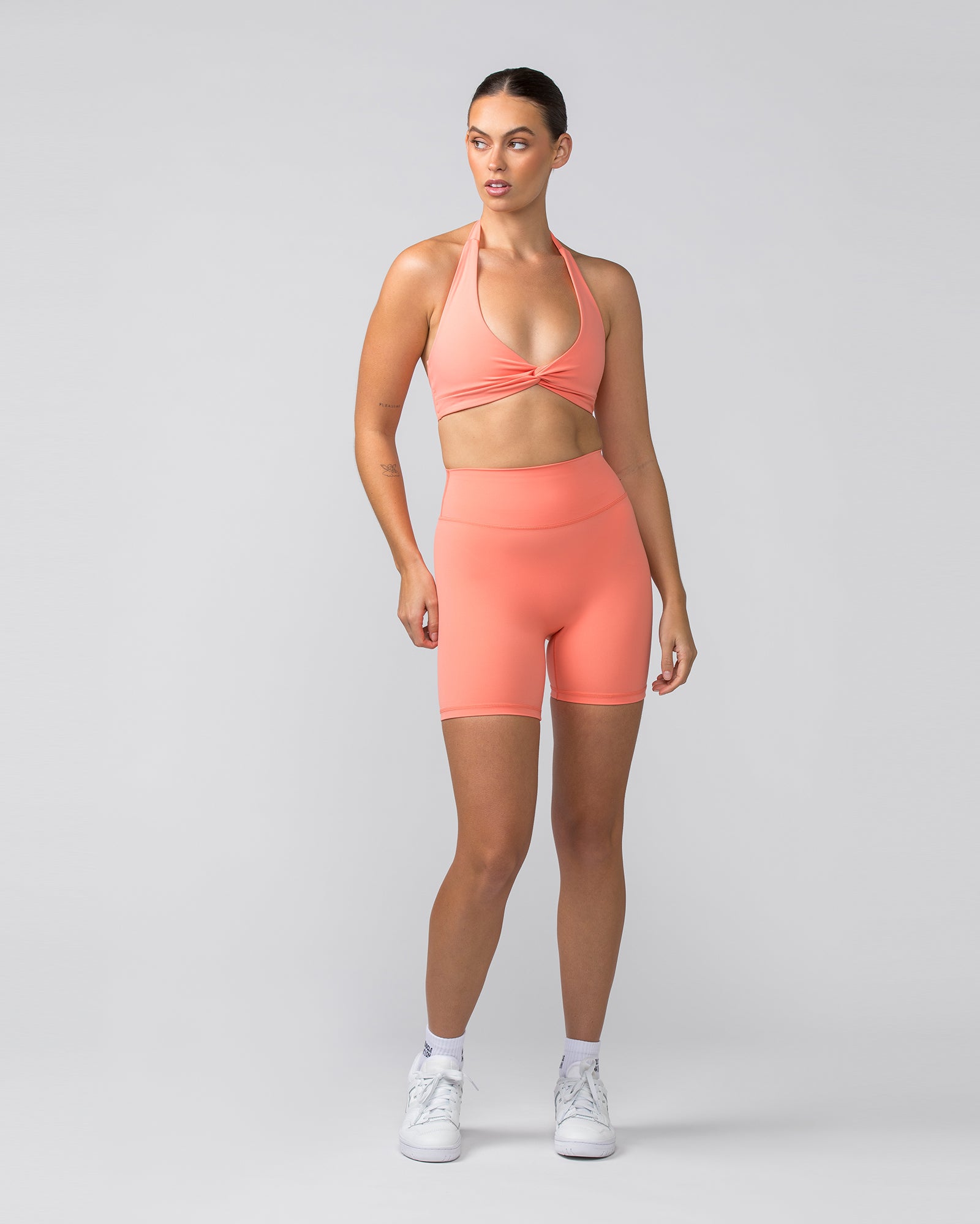 Liberty Zero Rise Bike Shorts - Peach Pink-Shorts-XXS-052416PEAPIK-XXS-MNAPPRL31316-6-Muscle Nation