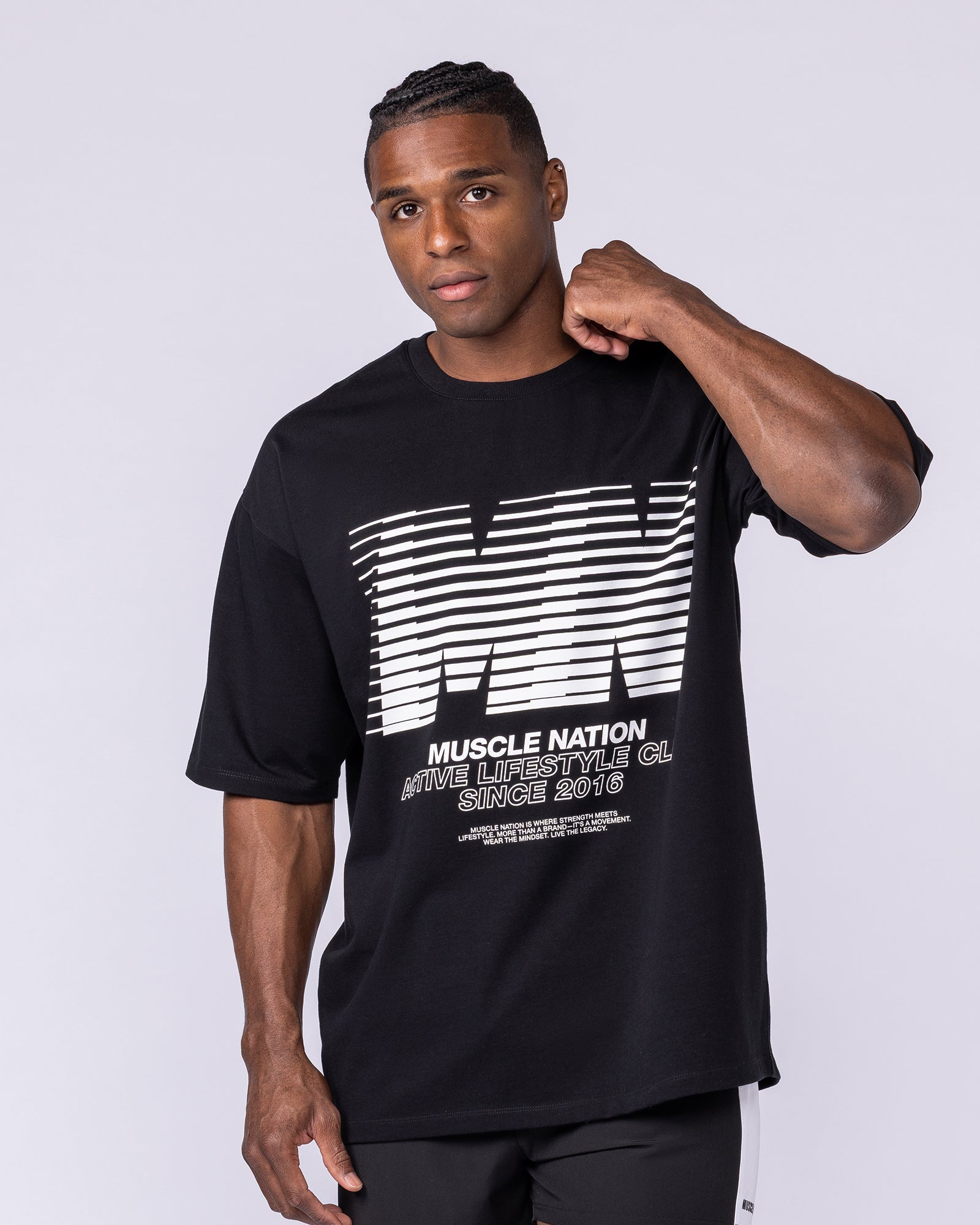 Lifestyle Pump Cover - Black-T-Shirts-XS-1125179BLK-XS-MNAPPRL47487-2-Muscle Nation