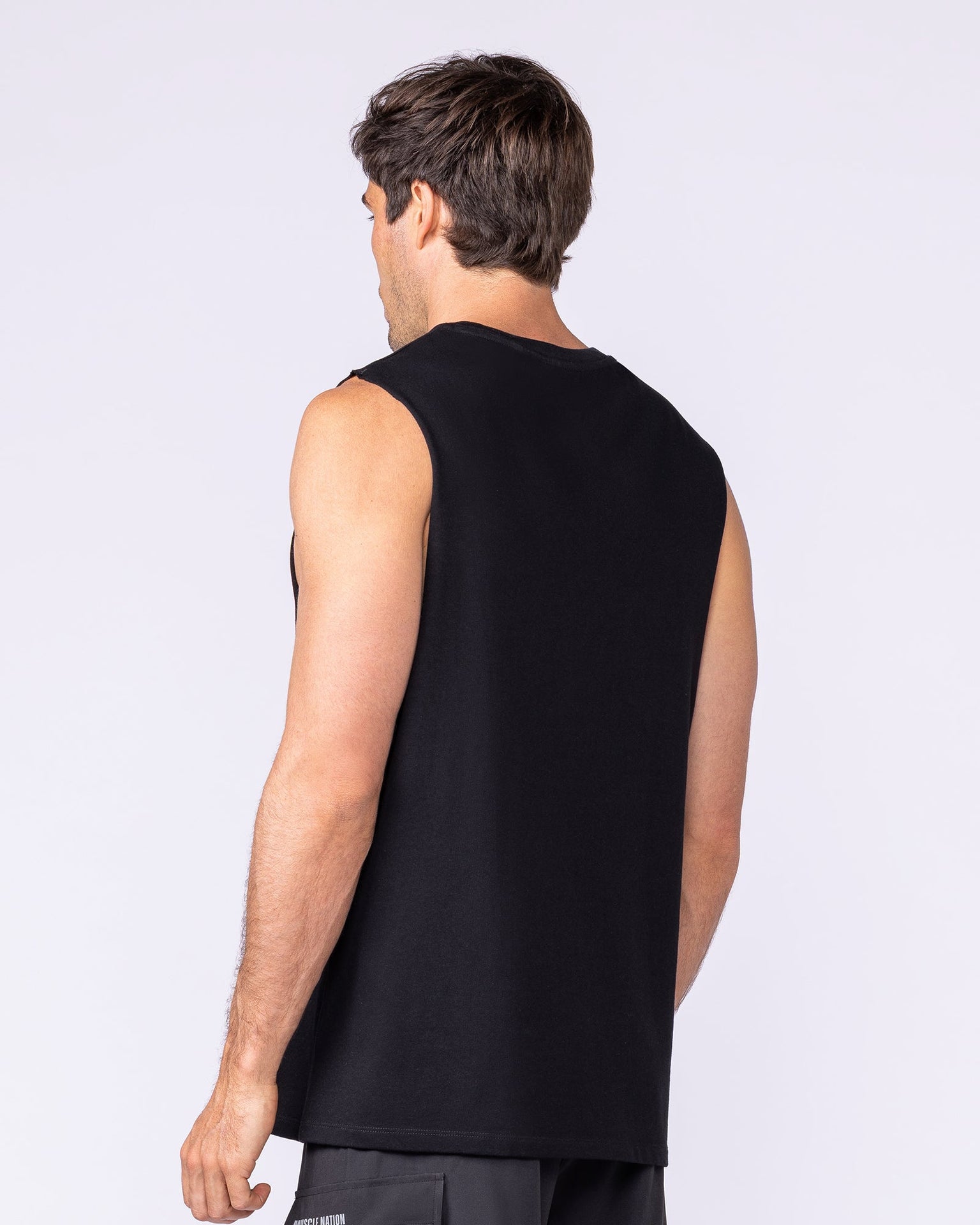 Lifestyle Training Tank - Black-Singlets & Tanks-S-1125220BLK-S-MNAPPRL47509-2-Muscle Nation