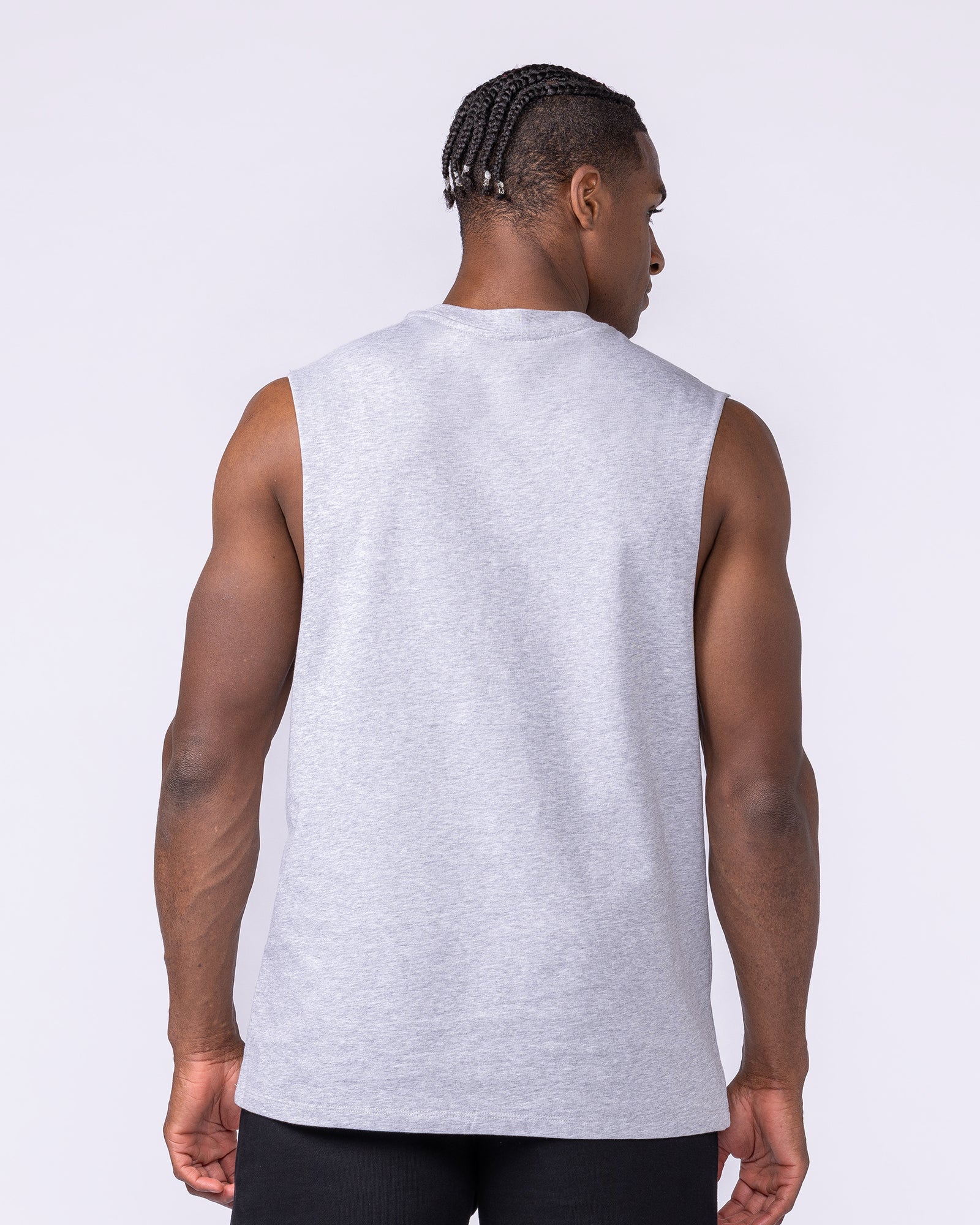 Lifestyle Training Tank - Light Grey Marl-Singlets & Tanks-S-1125220LTGRYMRL-S-MNAPPRL47495-4-Muscle Nation