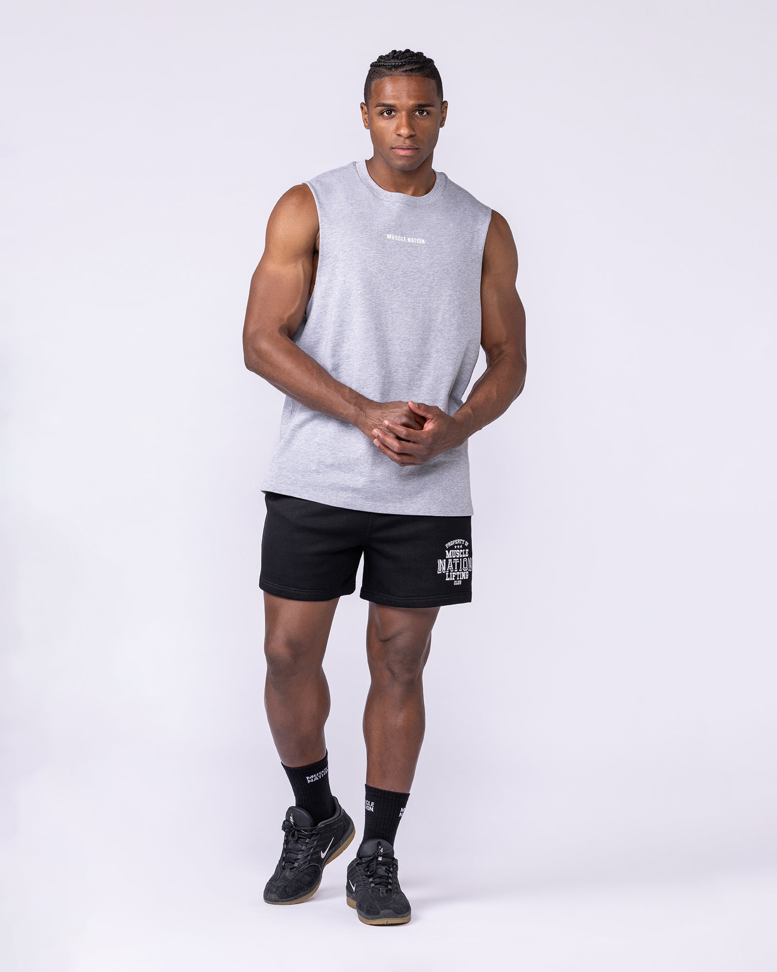 Lifestyle Training Tank - Light Grey Marl-Singlets & Tanks-S-1125220LTGRYMRL-S-MNAPPRL47495-5-Muscle Nation