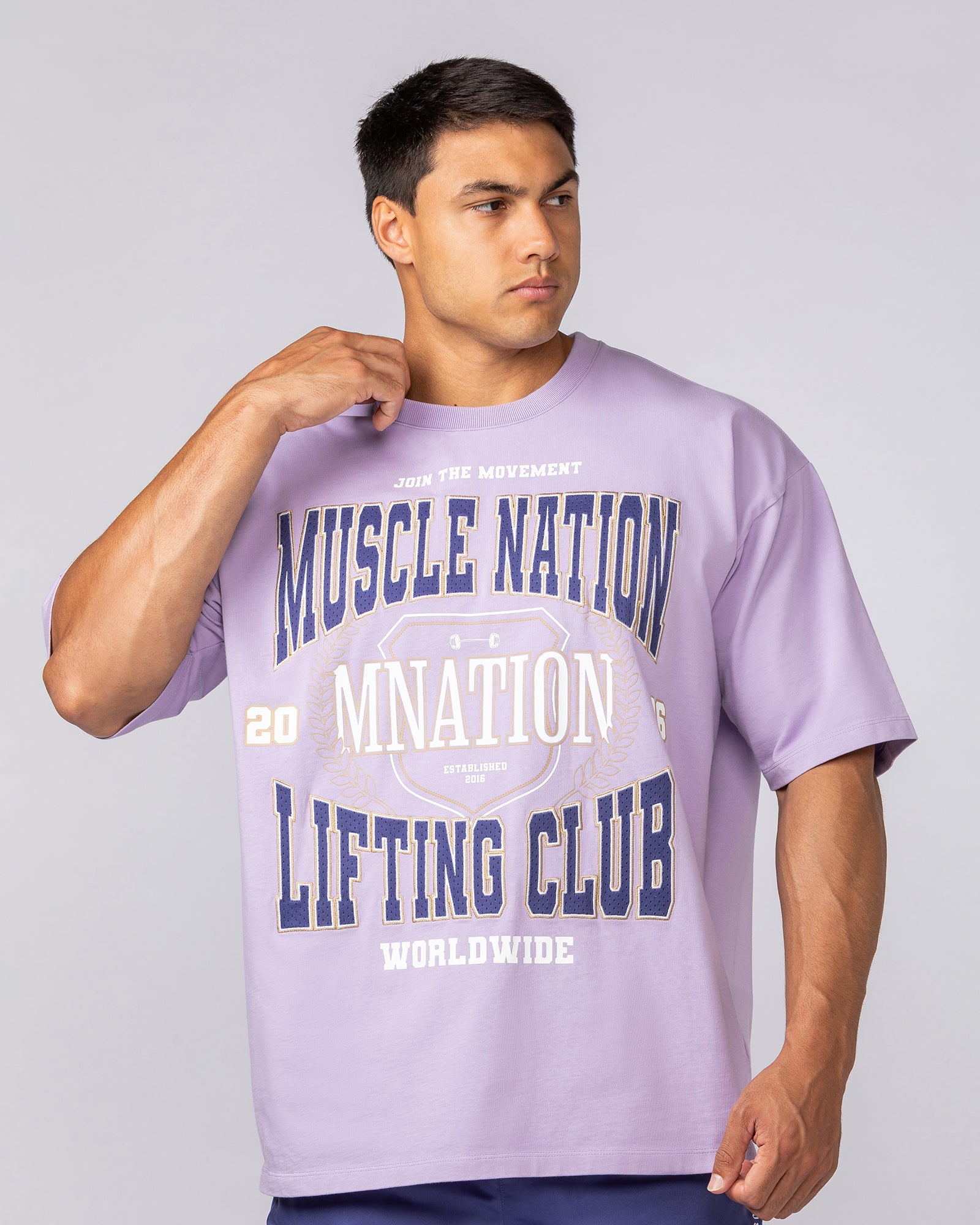 Lifting Club Pump Cover - Lavender-T-Shirts-XS-062531LAV-XS-MNAPPRL43317-1-Muscle Nation