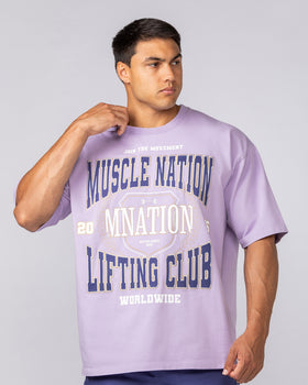 Lifting Club Pump Cover - Lavender-T-Shirts-XS-062531LAV-XS-MNAPPRL43317-1-Muscle Nation