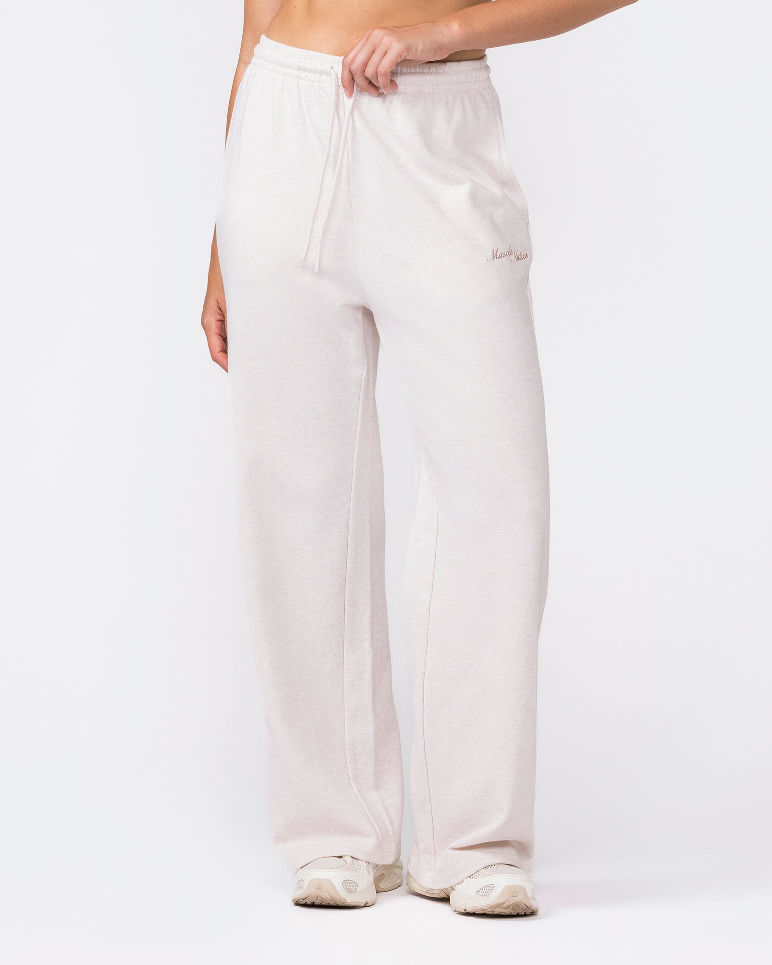 Loopback Straight Leg Trackies - Dew Marl-Bottoms-XXS-042624DEWMRL-XXS-MNAPPRL49928-3-Muscle Nation