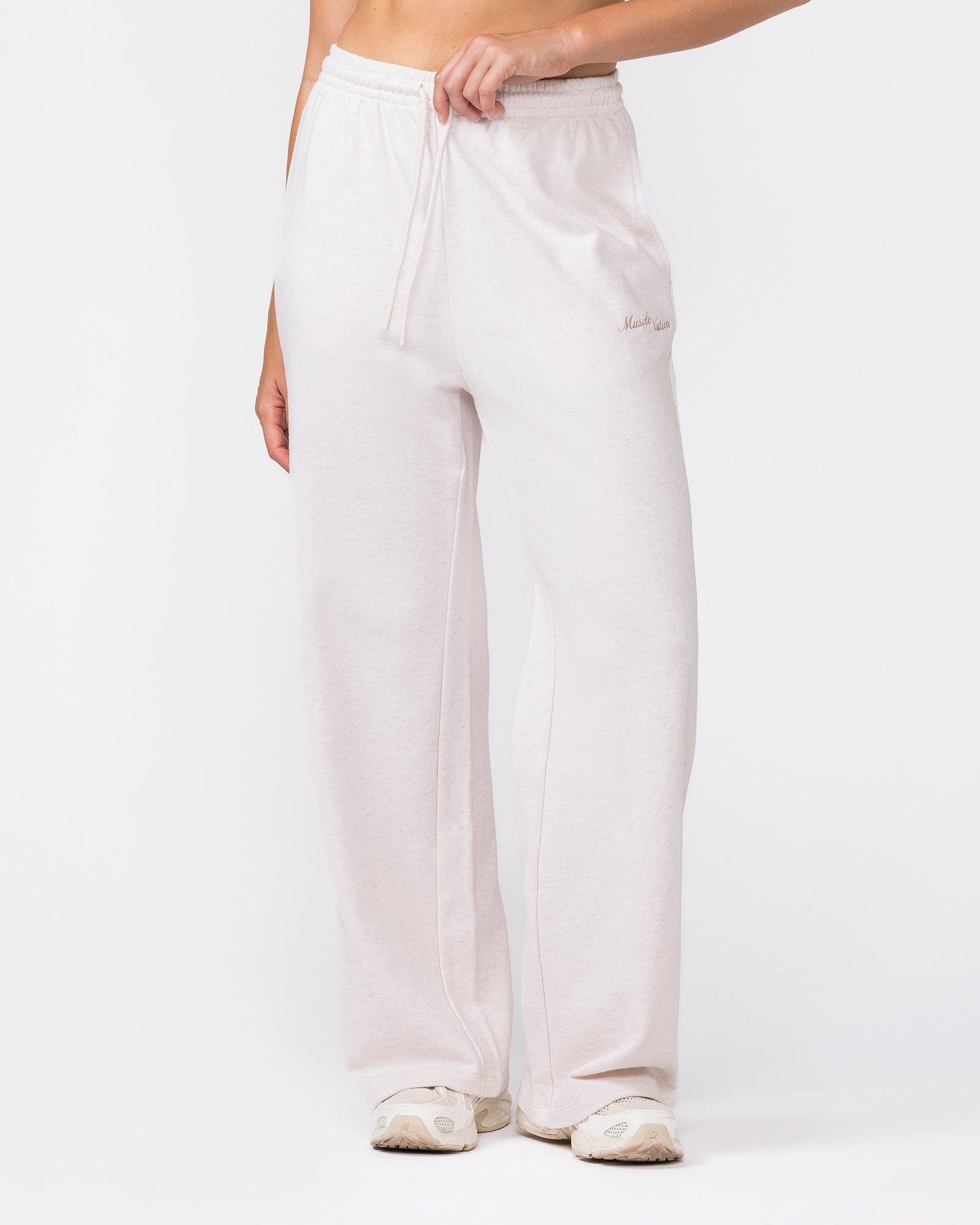 Loopback Straight Leg Trackies - Dew Marl-Bottoms-XXS-042624DEWMRL-XXS-MNAPPRL49928-3-Muscle Nation