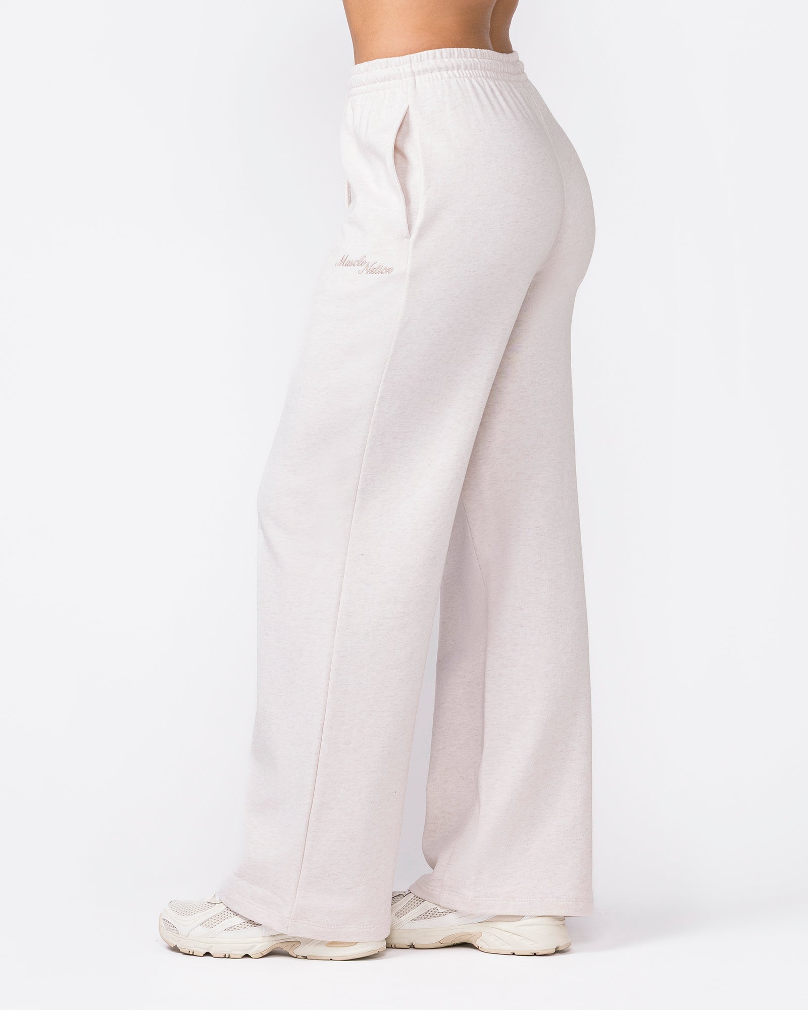 Loopback Straight Leg Trackies - Dew Marl-Bottoms-XXS-042624DEWMRL-XXS-MNAPPRL49928-2-Muscle Nation