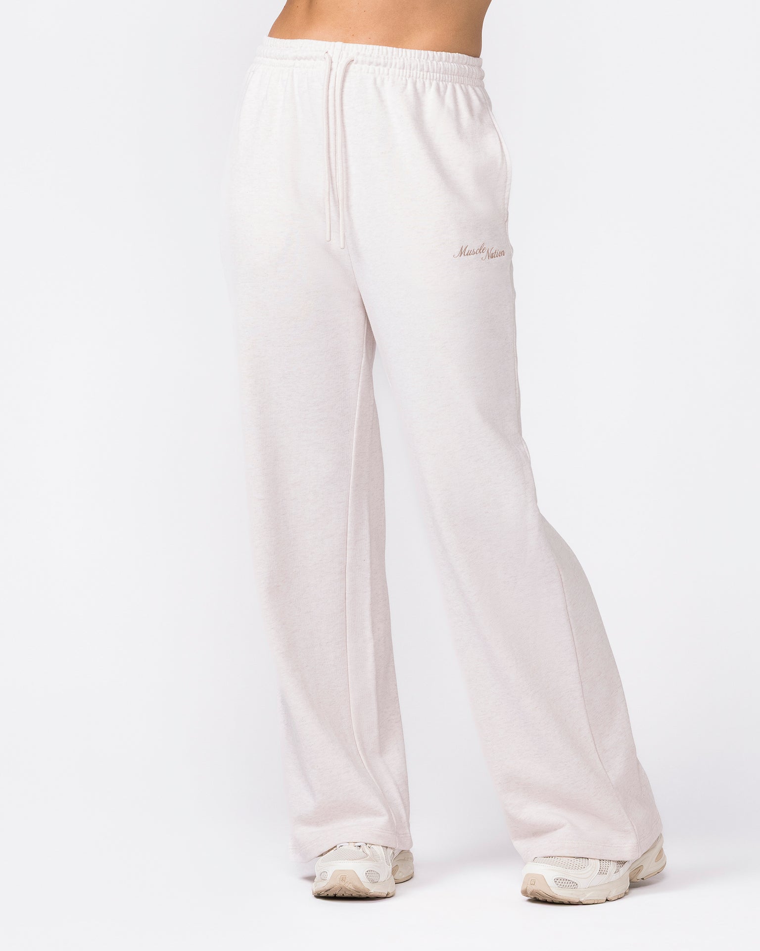 Loopback Straight Leg Trackies - Dew Marl-Bottoms-XXS-042624DEWMRL-XXS-MNAPPRL49928-4-Muscle Nation