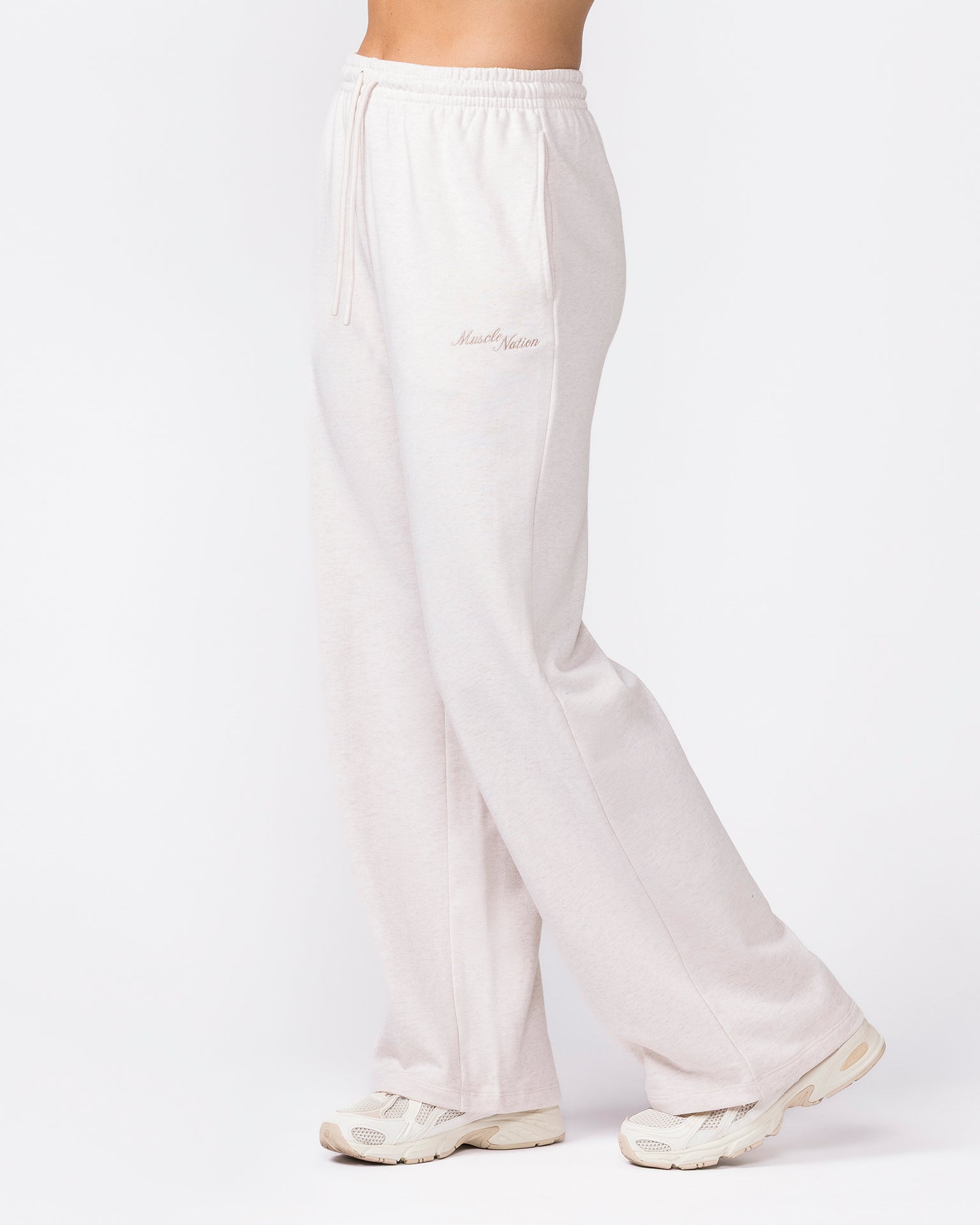 Loopback Straight Leg Trackies - Dew Marl-Bottoms-XXS-042624DEWMRL-XXS-MNAPPRL49928-5-Muscle Nation