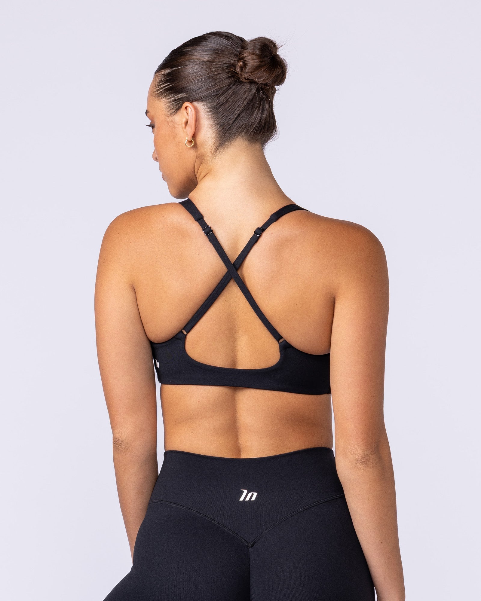 Lustre Bralette - Black-Bralettes-XXS-112516BLK-XXS-MNAPPRL46303-4-Muscle Nation