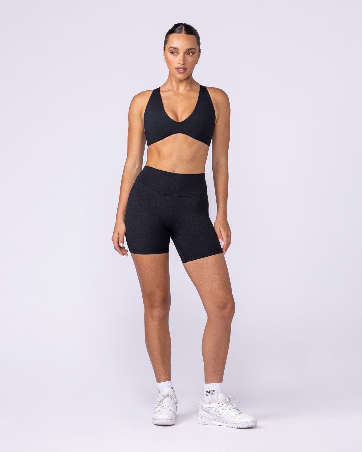 Lustre Bralette - Black-Bralettes-XXS-112516BLK-XXS-MNAPPRL46303-5-Muscle Nation