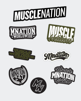 MN Sticker Pack - Multi-Accessories-ACC022579MULTI-9360785008624-1-Muscle Nation