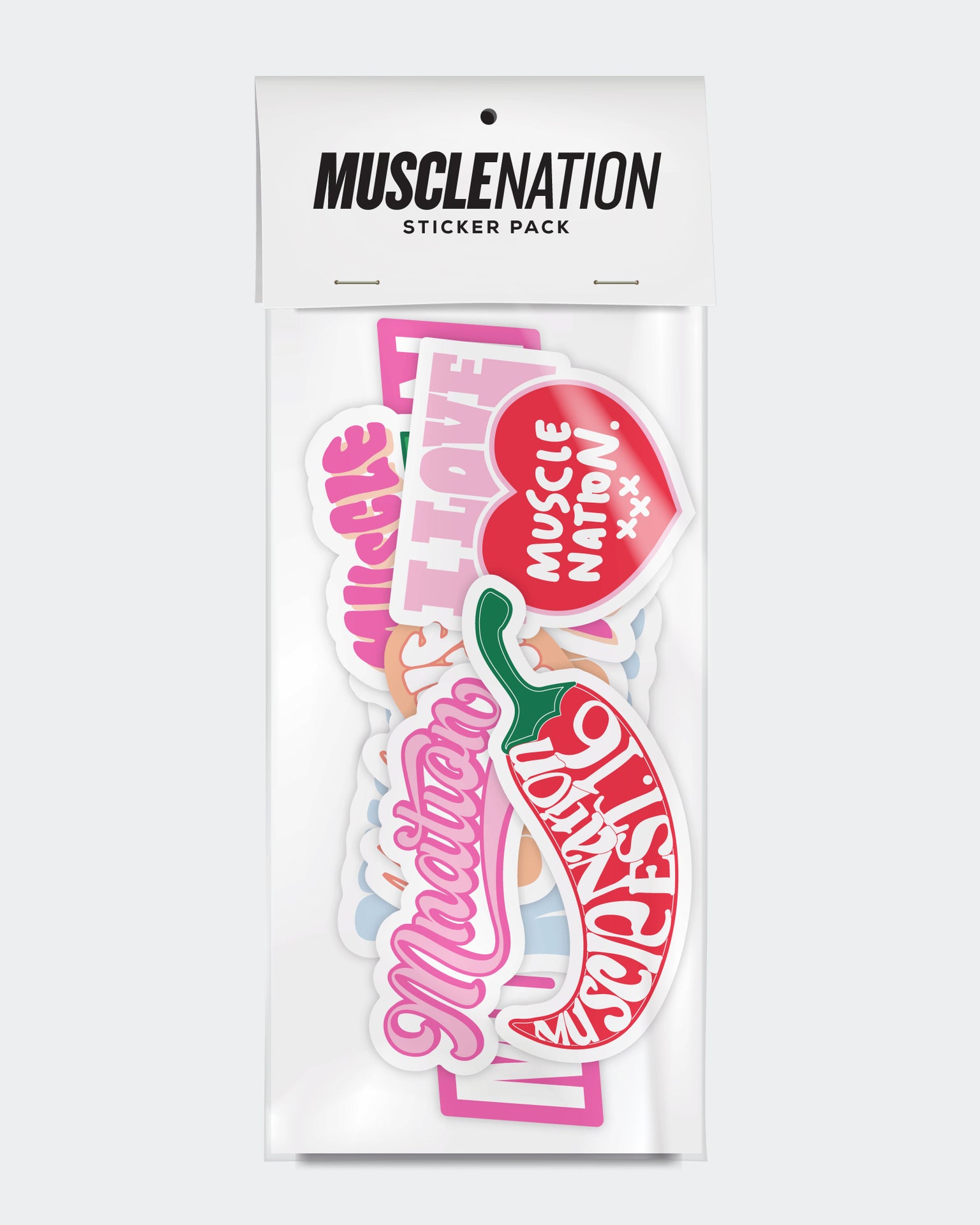 MN Sticker Pack - Summer Brights-Accessories-ACC022580SMRB-9360785008631-2-Muscle Nation