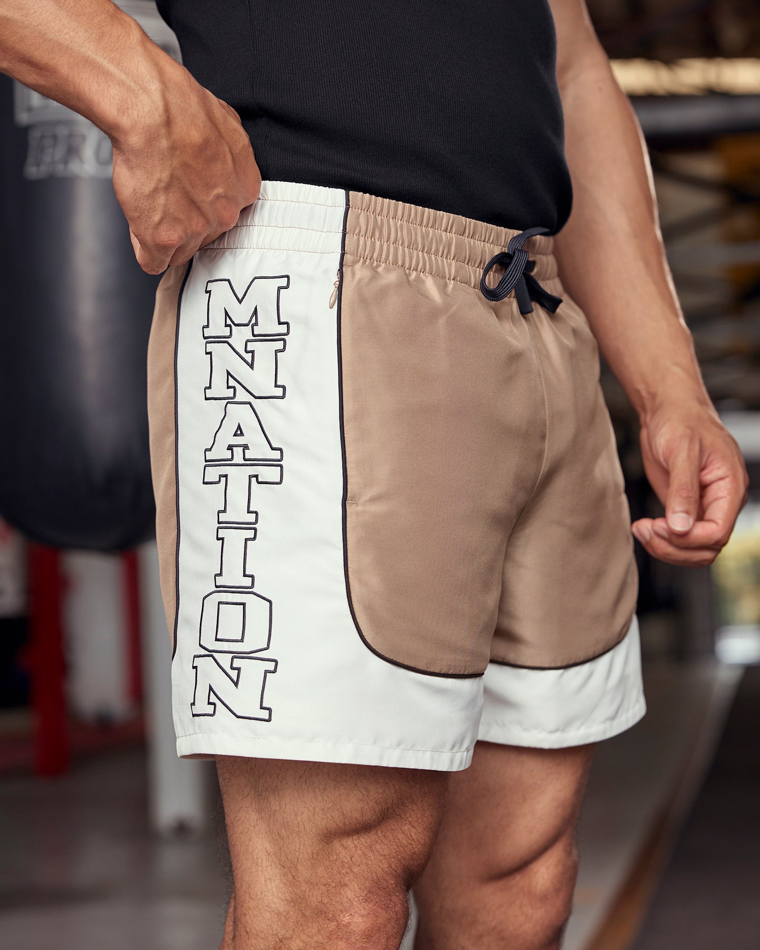 Headliner 5" Shorts - Tan-Shorts-S-112556TAN-S-MNAPPRL47418-1-Muscle Nation