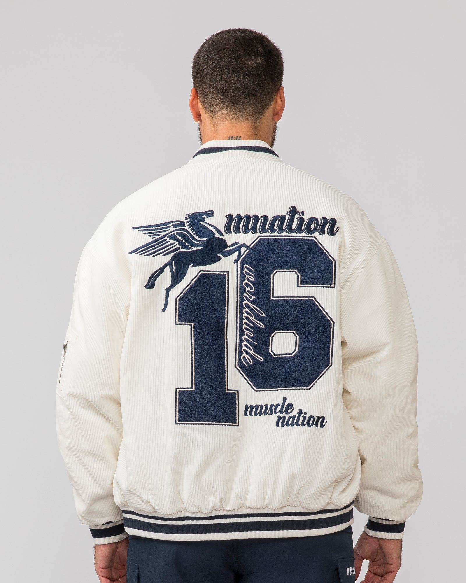 Retro Cord Bomber Jacket - Travertine-Jackets-XS-042420TRAV-XS-MNAPPRL31288-4-Muscle Nation